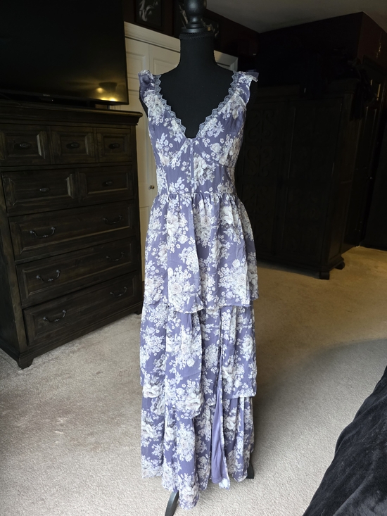 Jade By Jane Dresses & Skirts - Jade by Jane Katie Floral Tiered Maxi Dress 1X NWT Cottagecore Lavender Coquette
